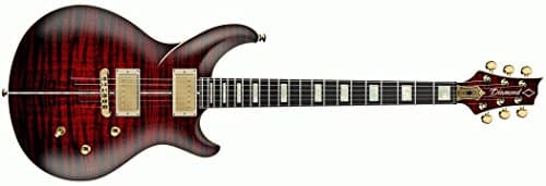 DBZ Diamond MONFM15-SRU Monarch FM Satin Ruby Flame Maple Top Seymour Duncan Pickups