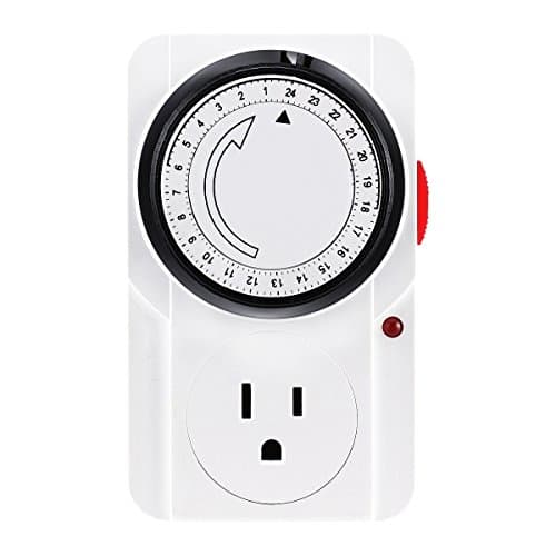 24 Hour Plug-in Mechanical Timer Grounded   Switch 7-day Programmable Smart Wall 3-Prong Timing Socket