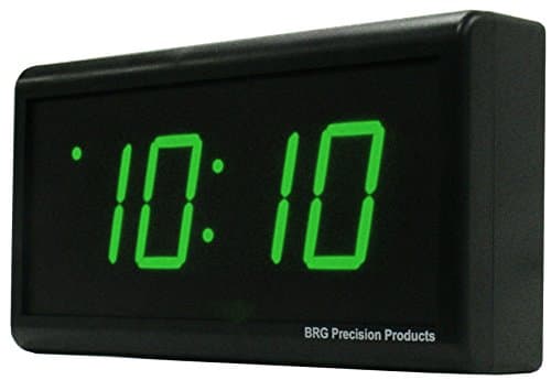 2.5" Green 4 Digit LED PoE Digital Wall Clock