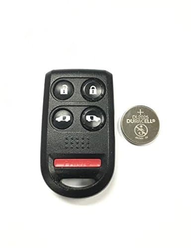 New 5 Button Replacement Case And Buttons For 2005-2009 Honda Odyssey Includes New Duracell Battery