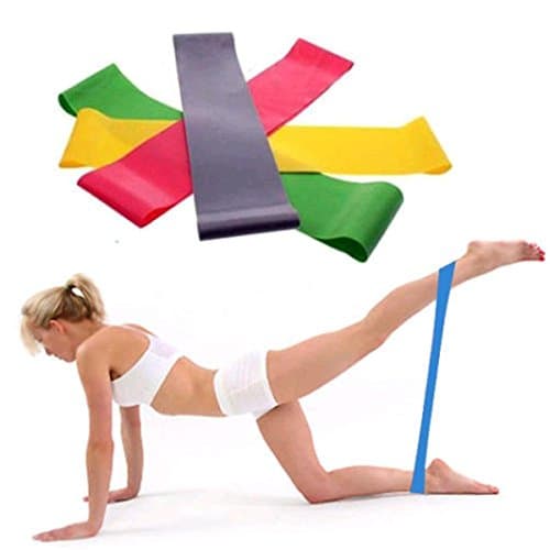 Mintu Resistance Loop Exercise Bands, Workout Bands for Leg, Ankle, Stretching, Physical Therapy, Yoga and Home Fitness