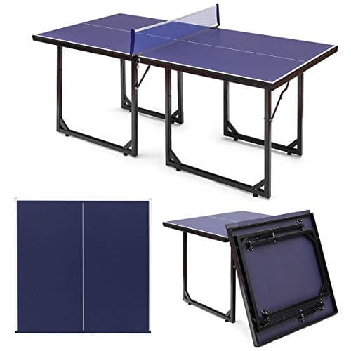CHOOSEandBUY Multi-Use Foldable Midsize Removable Compact Ping-Pong Table New Perfect Beautiful Classic Elegant Useful