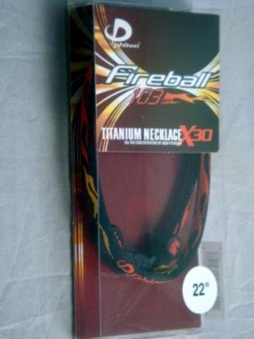Phiten 30X Fireball Titanium Necklace