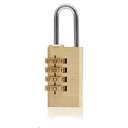 Unmengii 1pc NEW Pure Cooper Mini Resettable Code Locks Password Lock Padlock Brass Combination Lock Password Code