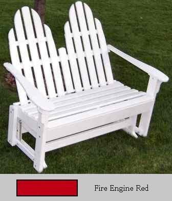 Adirondack Glider Red