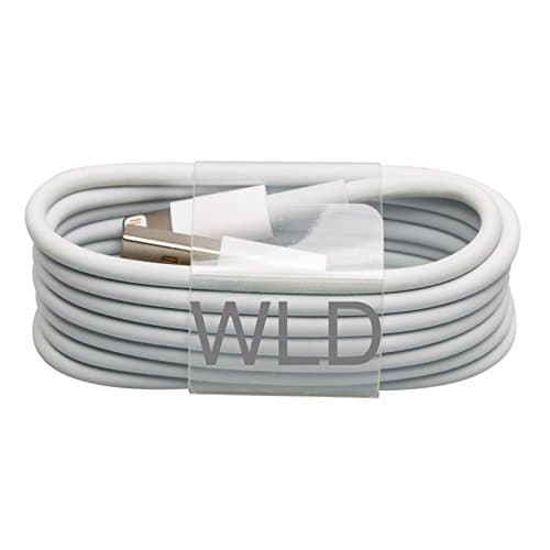 WLD Original OEM Lightning iPhone Charger Lightning Cable 3.3ft By WLD -[MFi Certified] Series - Sync &amp; Charging Cord for iPhoneX 8, 7Plus 6S Plus 6 Plus SE 5S 5C 5, iPad 2 3 4 Mini Air Pro, iPod