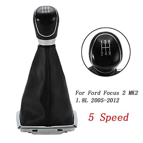 For Ford Focus 2 MK2 1.8L 2005-2012 5 Speed Manual Gear Stick Shift Knob Lever With Cover Shifter Knob Car Styling Accessories