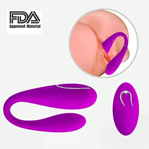 Cherryl U-shaped Electronic Viberator Wireless Remote Control Rechargeable Finger M-a-s-s-a-g-e-r Couple Bed Pleasure Love Stimulation Promote Toys Multi-Speed Self-amusement Tool