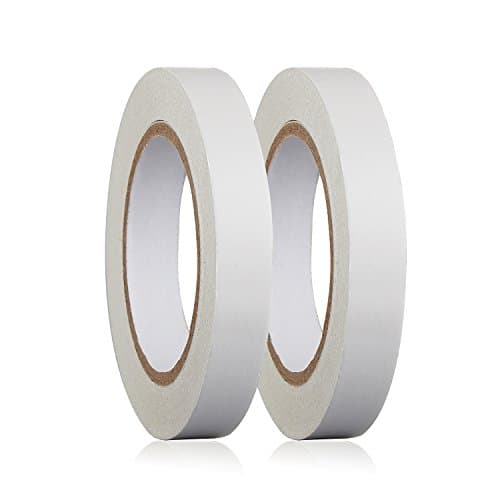 3/4 inch x 29 yards 2 rolls Double-Sided Adhesive Sticker Tape For Arts, Crafts, Photography, Scrapbooking, Paper Backing