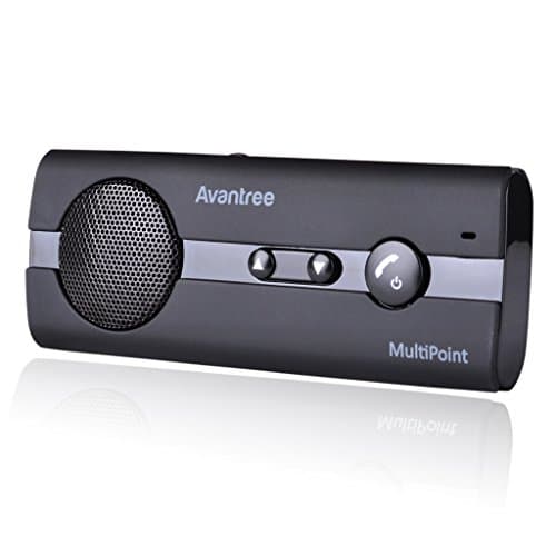 Avantree 10Bp Bluetooth Car Kit Sun Visor Installing and Echo and Noise Cancellation Technology Multi-Function