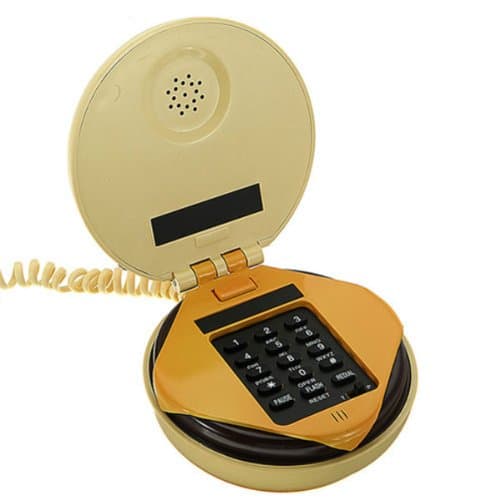 Hamburger Cheeseburger Home Desktop Telephone.