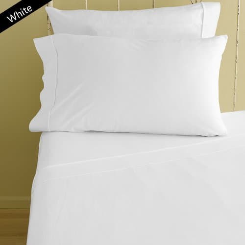 Both Pattern Solid/Stripe 1-Piece- Fitted- Sheet with 20-25 inches Extra Fit Deep Pocket 400 Thread Count 100% Pima Cotton Hotel Finish Adjustable Room (Twin XXL , Solid ,White).