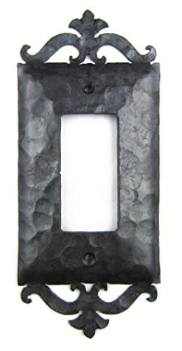 Spanish Scroll Wrought Iron Single GFI Decora Switch Plate Cover EPH23