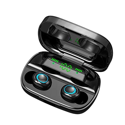 SYJKAI Headphones Bluetooth Bluetooth 5.0 headset with mini charging case TWS stereo wireless headset easy pairing black