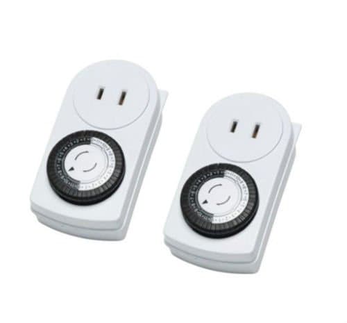 Ikea Pack 2 Timer 24 Hours Lights Lamp Ac Appliance Electronics Indoor