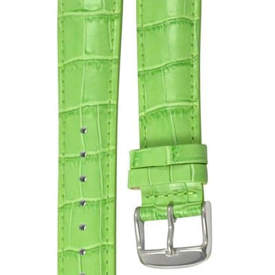 Dexclusive Croco Pattern Strap for Philip Stein Large Case 20mm - Grass Green