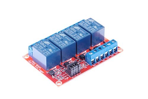 KNACRO 4-Channel Relay Module DC 12V with Optocoupler Isolation H/L high/Low Level Triger for Arduino