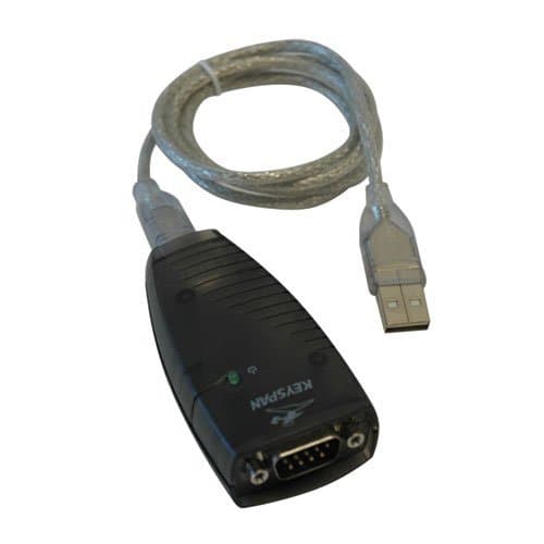 Keyspan Hi-Speed USB Serial Adapter, 3-ft. USB Device Cable, CD with Driver Software and User Guide