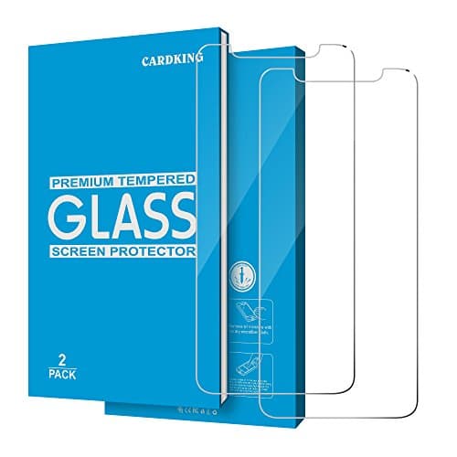iPhone X Screen Protector by Cardking | [Tempered Glass][Crystal Clear][Bubble-Free]+[Protect Apple iPhone X/iPhone 10 Glass Screen ]+[2 Pack]-2017