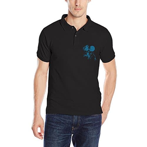 Three Wolf Moon Design Men's Plain Custom Short Sleeve Polo Shirts
