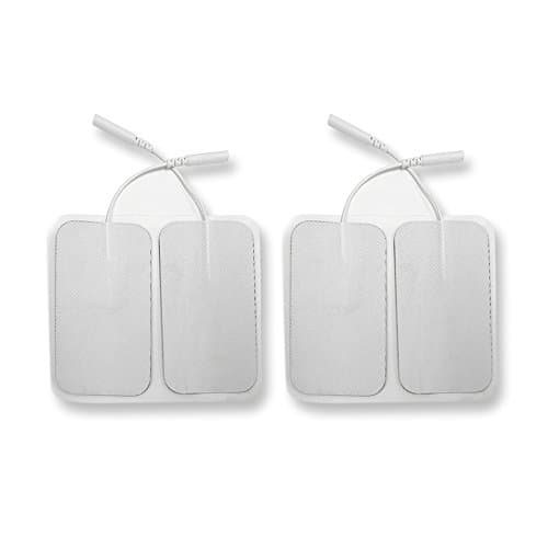 TechCare Massagers Electrode Pads for Tens Unit EMS Machine Device Massager 4" x 2"
