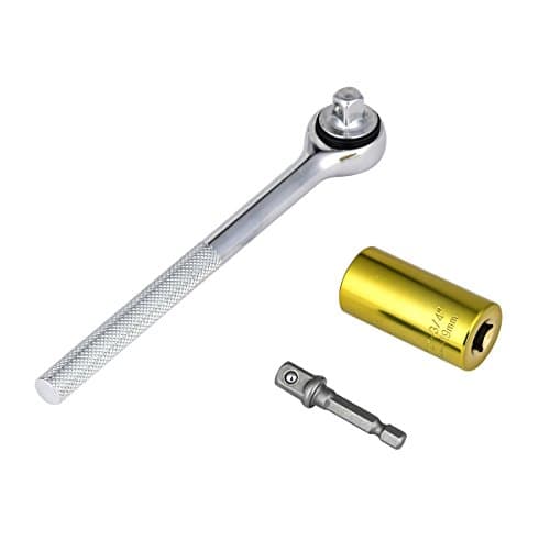 Professional Universal Sockets Wrench Adapter- Gator Sockets Set, Magic Spanner, Power Drill Adapter Tool, Hand Tool, Multi Function Repair Tools(7-19mm 3 SET Gold)