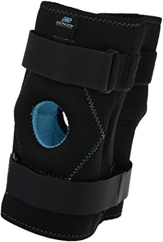 DonJoy Advantage DA161KB02-BLK-S, M Stabilizing Double Hinged Knee Wrap Brace for Sprains, Strains, Media Lateral Instability, Arthritis, Patella Buttress