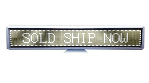 Programmable Scrolling SMD Dot Matrix LED Mini Advertisement Display (16x128 pixels, 3.0 pitch) White