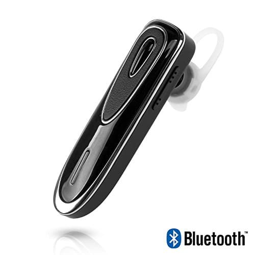 TSACTE Bluetooth Headset CSR 4.1 HD Stereo w/Mic, 28 Hour Talk Time Car Headset with USB Chargers for iPhone and Android Devices