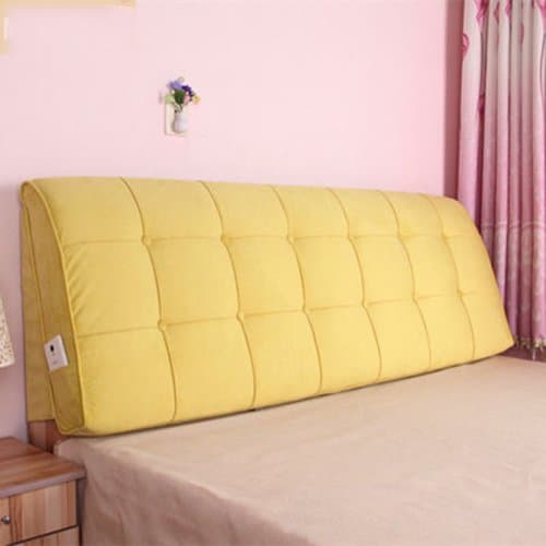 Three-dimensional triangle cushions, Pillow Cushions Upholstered Headboard Double Backrest Bed Cover Is Removable And Washable Tapa Arts backrest cushions, (Color : G, Size : M)