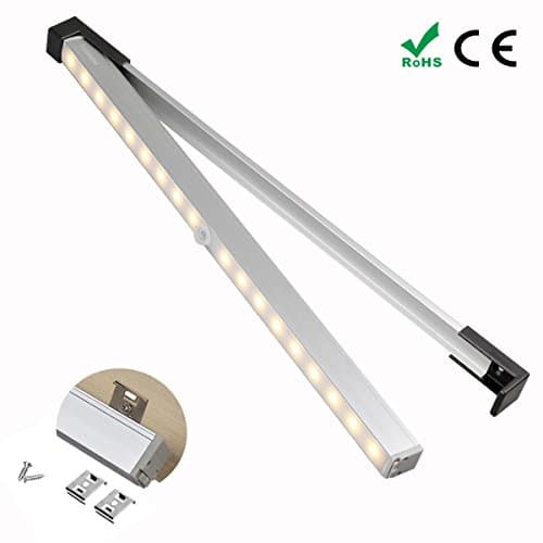 Pantry Lighting Motion Sensor Lights, USB Rechargeable for Wardrobe Closet Bathroom Stair Counter, DIY Stick-on Anywhere Portable Wireless