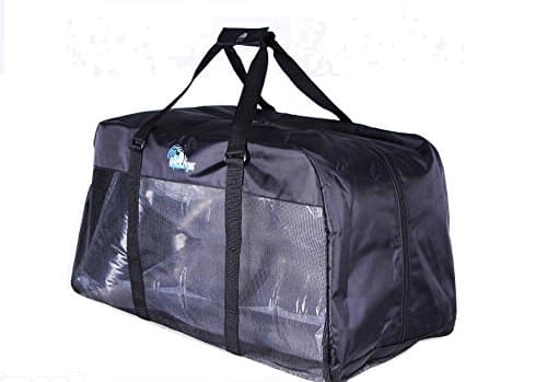 AquaLogix Mesh Duffle Bag - Rubberized Mesh and Durable Nylon - Large Size