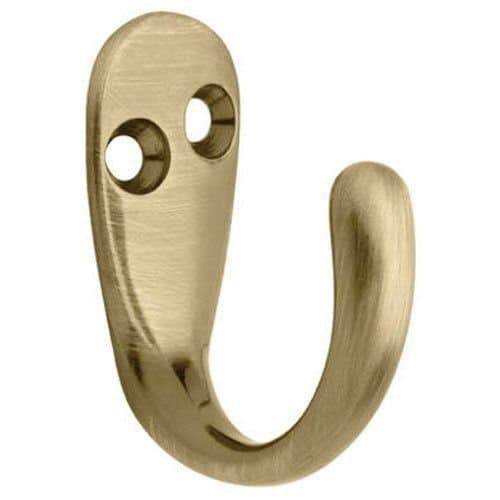 ShunLight Single Prong Robe Hook Wall Mount for Kitchen Bathroom Toilet