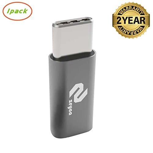 USB C Adapter,Zeyaa USB-C to Micro USB Adapter Micro USB Connector Type-C Adapter -Space Grey