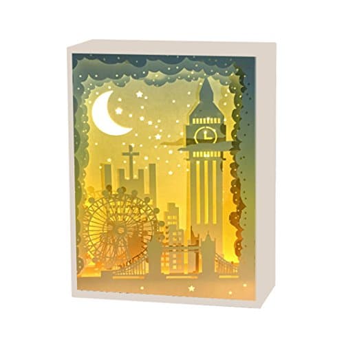 BOSHENG Papercut Light Boxes, 3D Shadow Box Led Light Night Lamp, Decorative Mood Light for Kids and Adults, Baby Nursery Kids Bedroom Living Room Night Light (Medium)