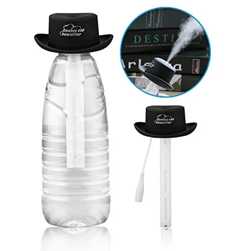 Ashbringer Personal Mini Air Humidifier- Portable Cool Mist Humidifier Diffuser ,Creative Cowboy Hat Design for Travel/Office/Car/Home