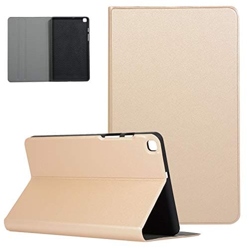 Folio Case for Samsung Galaxy Tab A 8.0 2019 T290 / T295, UGOcase Lightweight PU Leather Multiple Viewing Angles Stand Protective Case Magnetic Cover for Galaxy Tab A 8.0 2019 Without S Pen, Gold