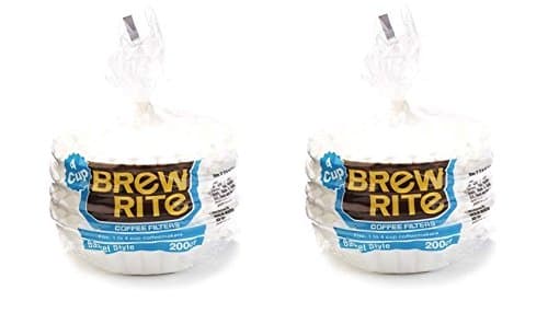Brew Rite 4-Cup Coffee Filters, Basket Style (2 pack)
