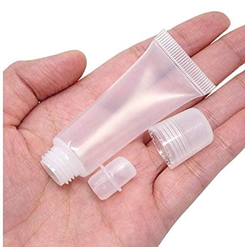 Empty Lip Gloss Tubes Clear Refill Soft Containers For DIY Cosmetics - Clear Plastic Tube - 8 ML [10 PCS]]