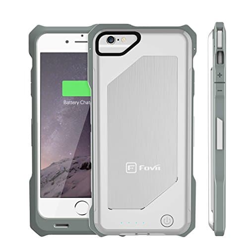 iPhone 6 Battery Case - MFI Certified - Fits with ANY VERSION of Apple iPhone 6 And Future Upgrades - Adds Twice The Charge To Your Phone Without Any Extra Bulk - Never Run Out Of Battery Again! (WHITE)