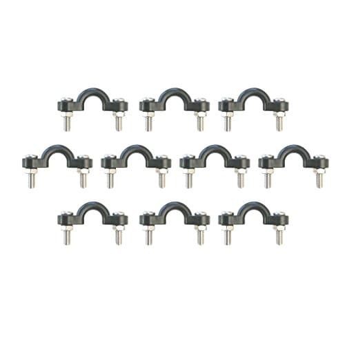 Kayak Deck Loops (10 Nylon Kayak Deck Loop Tie-Downs, Pad Eyes for Kayaks, Canoes, Boats) Stainless Steel Bolts and Nuts Included