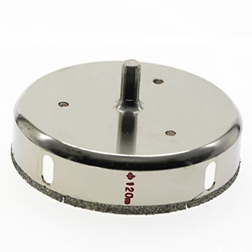 WORTOOL - 120mm Diamond Coated Core Hole Saw Drill Bit.Extractor Remover Tools For Tiles Glass Ceramic etc. (1 Pcs 120)