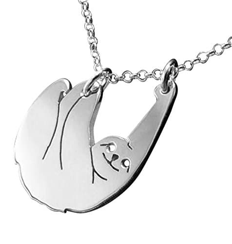 Handmade Three-toed Sloth Pendant Necklace