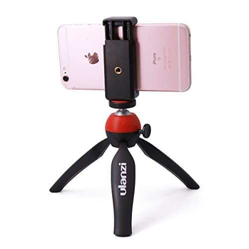 Ulanzi Mini Compact Tripod with Phone Clip for iPhone 7 6s Plus Smartphones Canon Nikon Sony Gopro XiaoYi Cameras
