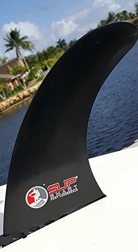 Fins Made for Stand Up Paddle Board - 10" Solid Black SUP Fin Using High End Fiberglass and Resin with Matt Finish. Universal to fit All Standard SUP Boards