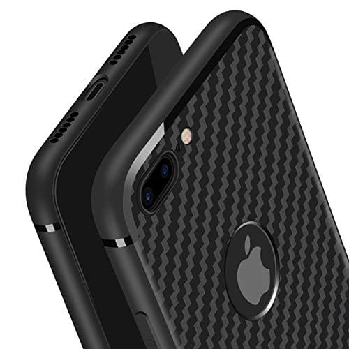iPhone 8 Plus Case/7 Plus Case,Yonader [Carbon Fiber][Frosted and Anti-Slip] Perfect Slim Fit Ultra Thin Protection Series TPU for Apple iPhone 7 Plus/iPhone 8 Plus