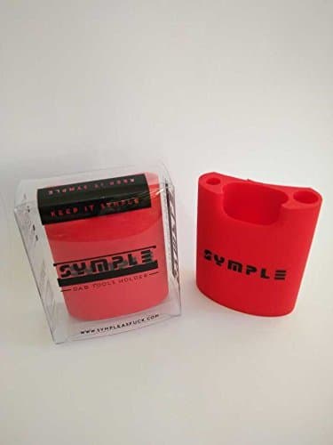 Lighter/DAB/Rolling Papers Tools - Holder - Lighter Leash - Silicone Suction Cup - Silicone Container Storage - Great for Hookah/Water Pipe/Glass Pipe (Red)