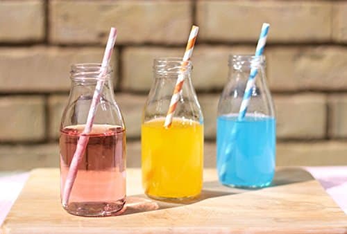 250ml Retro Style Bottle With Silver Lids (96)