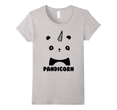 Women's Pandicorn Shirt Medium Silver
