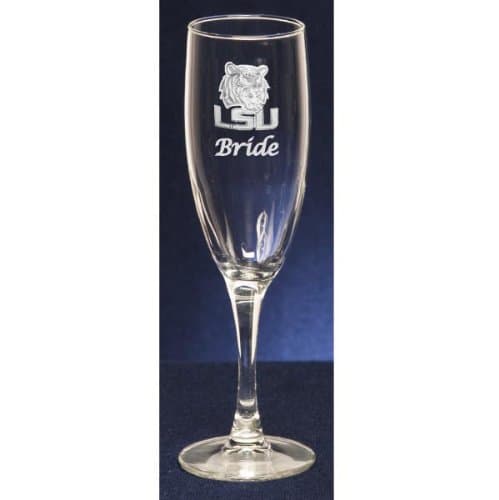 LSU Tigers Bride Toasting Flute
